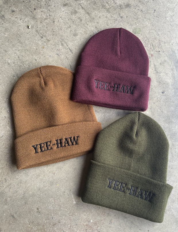 Yeehaw Knit Embroidered Beanie/Toque