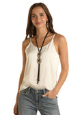 The Milkshake Silky Cami in Vanilla by Panhandle