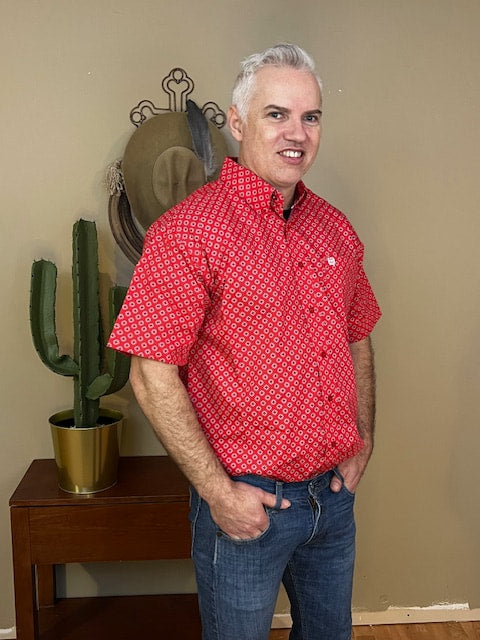 The Hotrod Short Sleeve Button Up Shirt by Cinch
