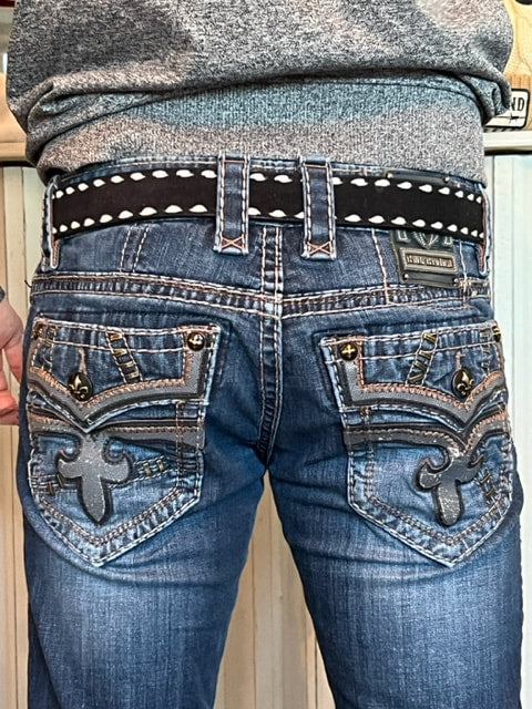 The Buckstitch Black Roughout Belt by 3D Belt Company