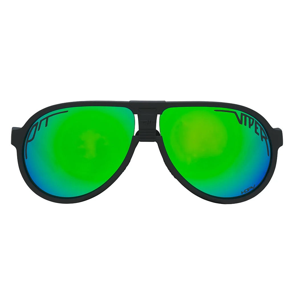The Jethawk Exec HDPV Polarized Blue-Green Sunglasses by Pit Viper
