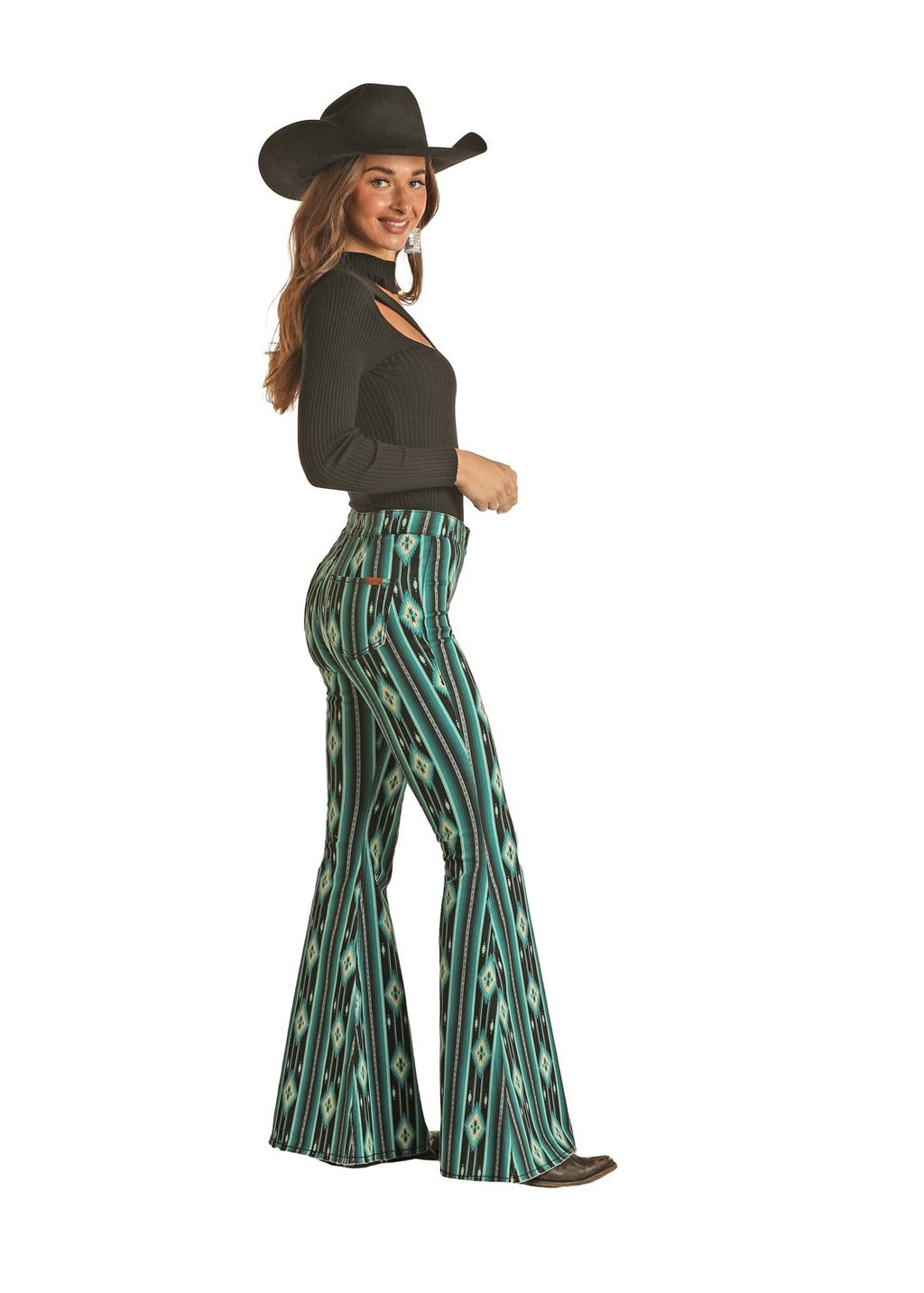 The Lainey Aztec Flare by Rock & Roll Denim