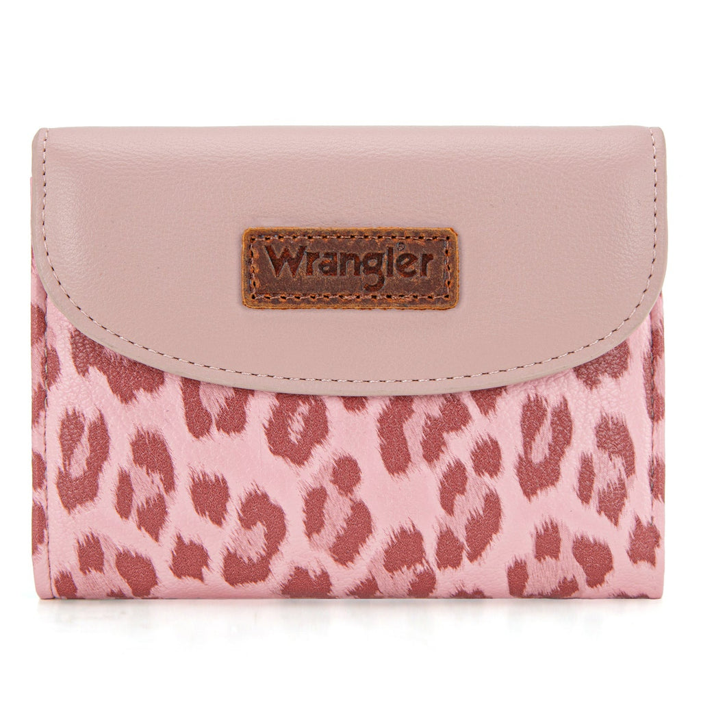 The Cat's Meow Trifold Wallet by Wrangler - Pink