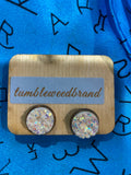 Frosty Pony Vanilla Sparkle Earrings