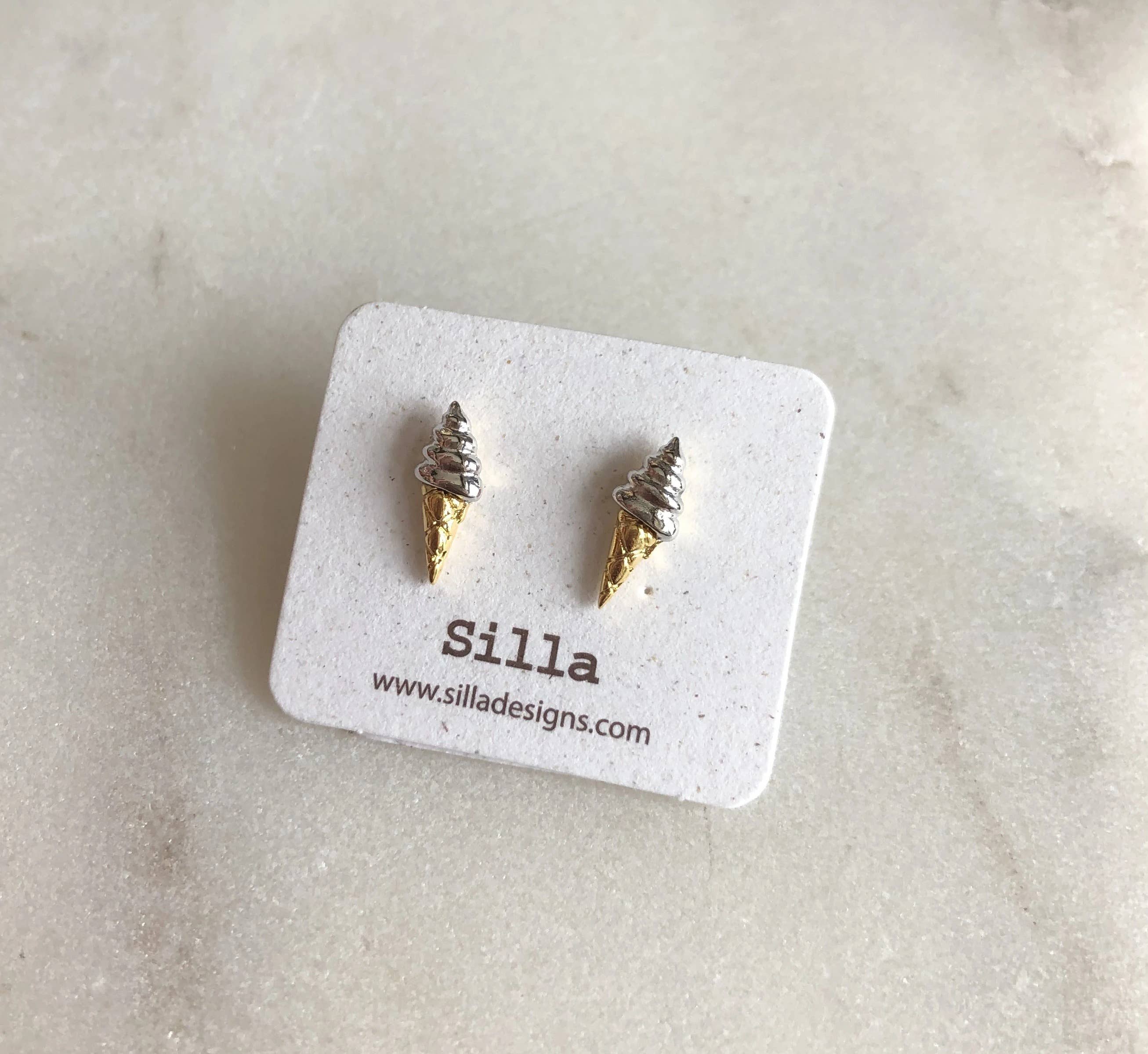 Vanilla Ice Cream Delight Earrings