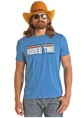 The Blaster Rodeo Time Dale Brisby Tee by Rock & Roll Denim - Royal Blue