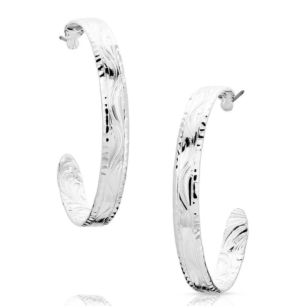 The Timeless Elegance Hoop Earrings by Montana Silversmiths
