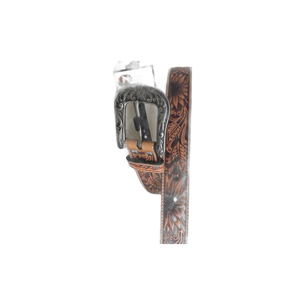 Carved Sunflower Belt by Nocona