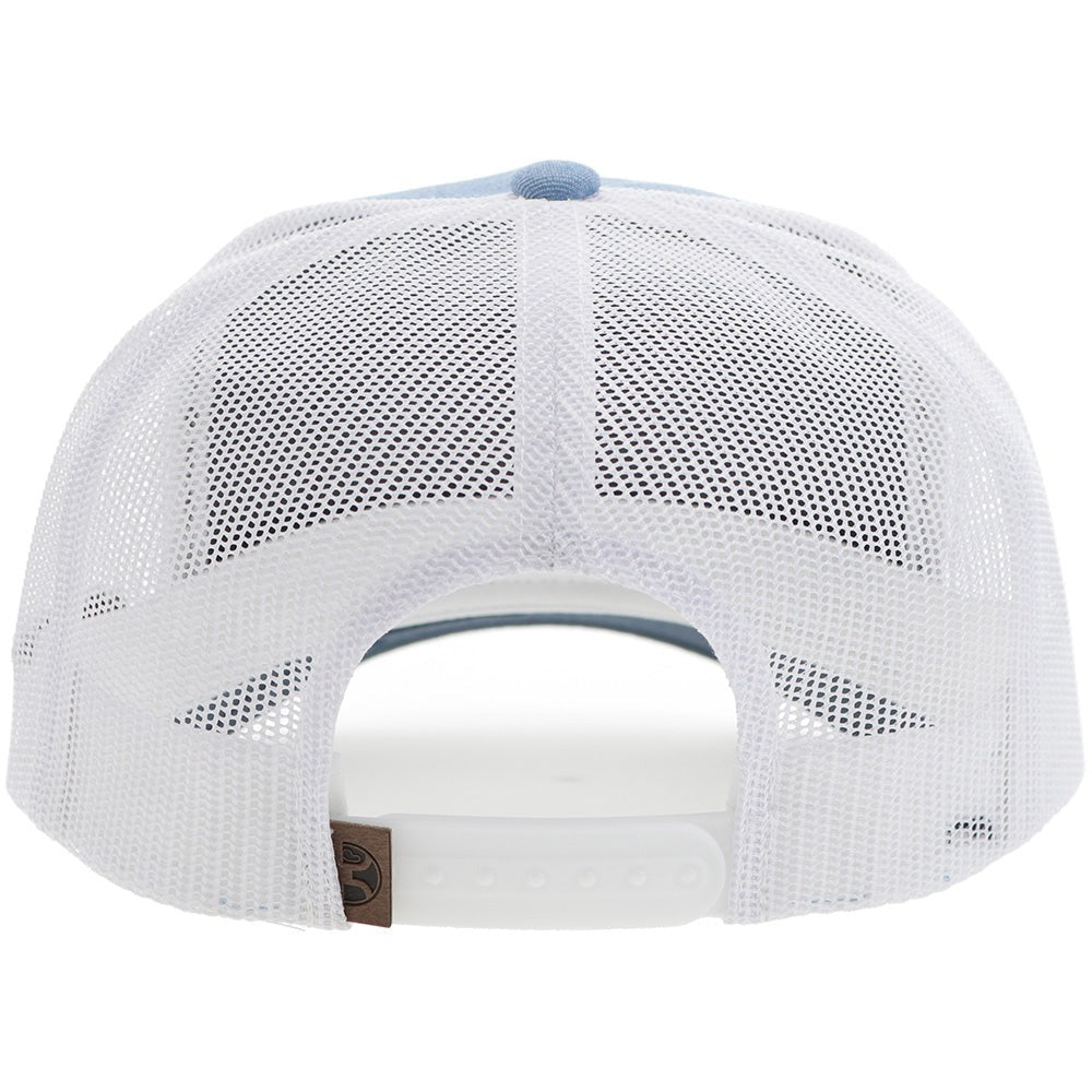 Cactus Ropes by Hooey Light Denim/White Hat Leather Patch