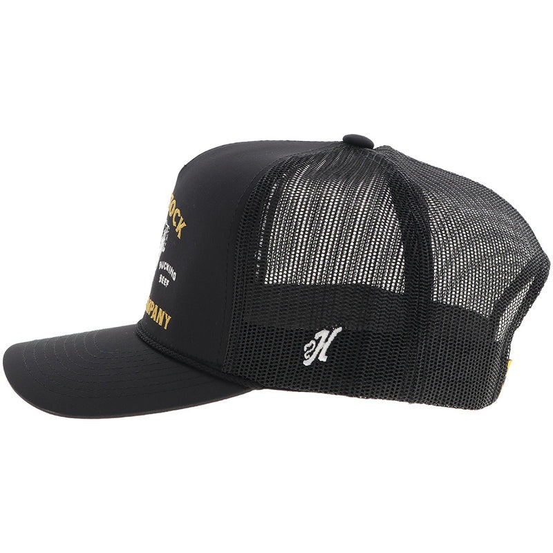 Rank Stock Hat by Hooey Black/Black
