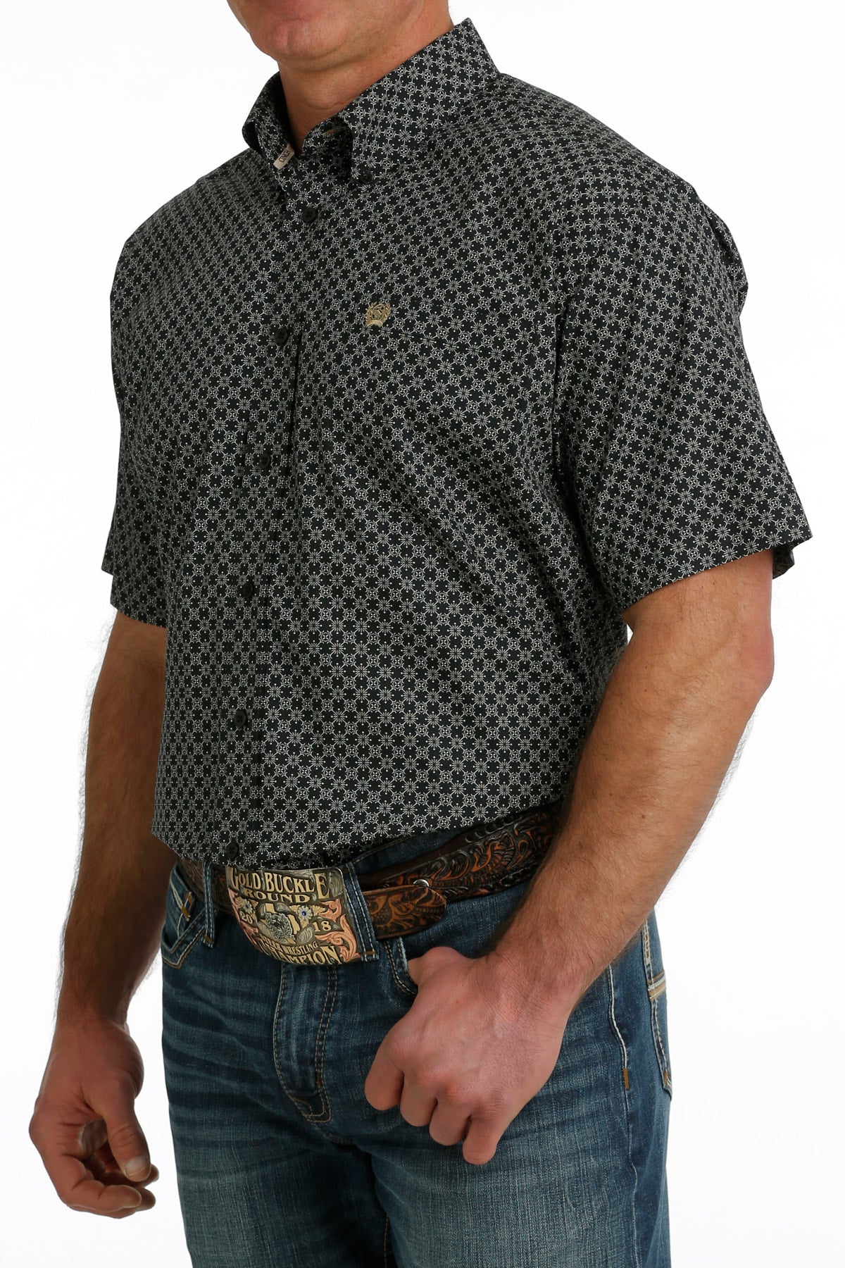 The Blackjack Short Sleeve Button Up Shirt by Cinch