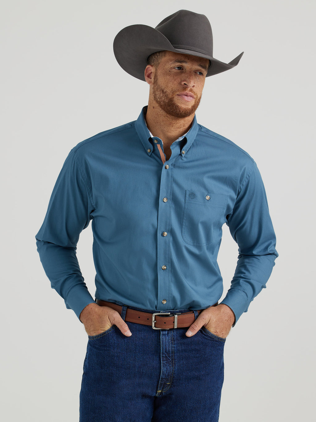 The Class Act Button Up  George Strait Collection Shirt by Wrangler