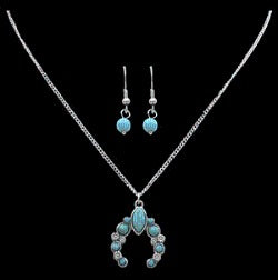 The Macy-Lynn Squash Blossom Necklace and Earring Set