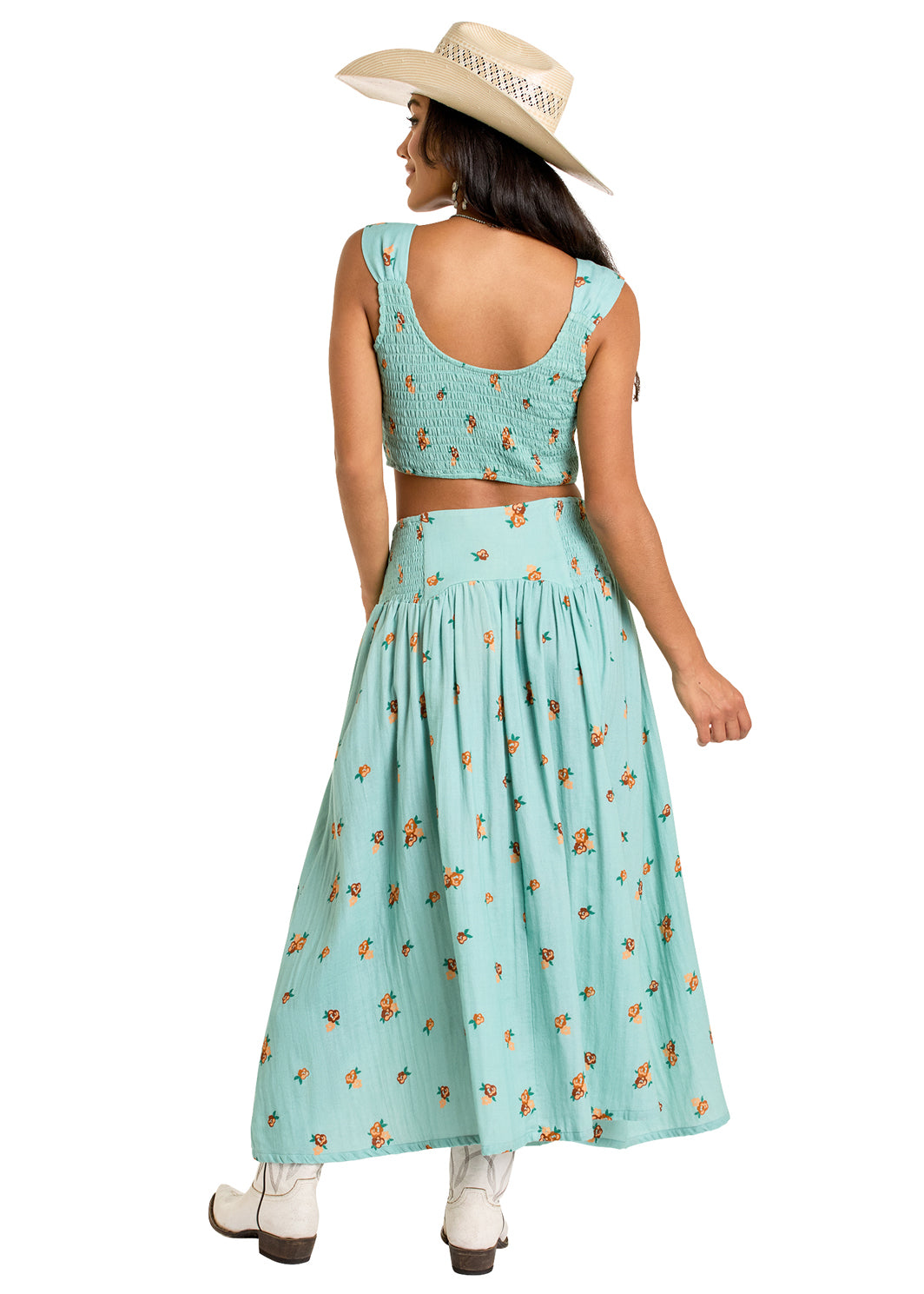 The Melody Blue Floral Tank by Rock & Roll Denim