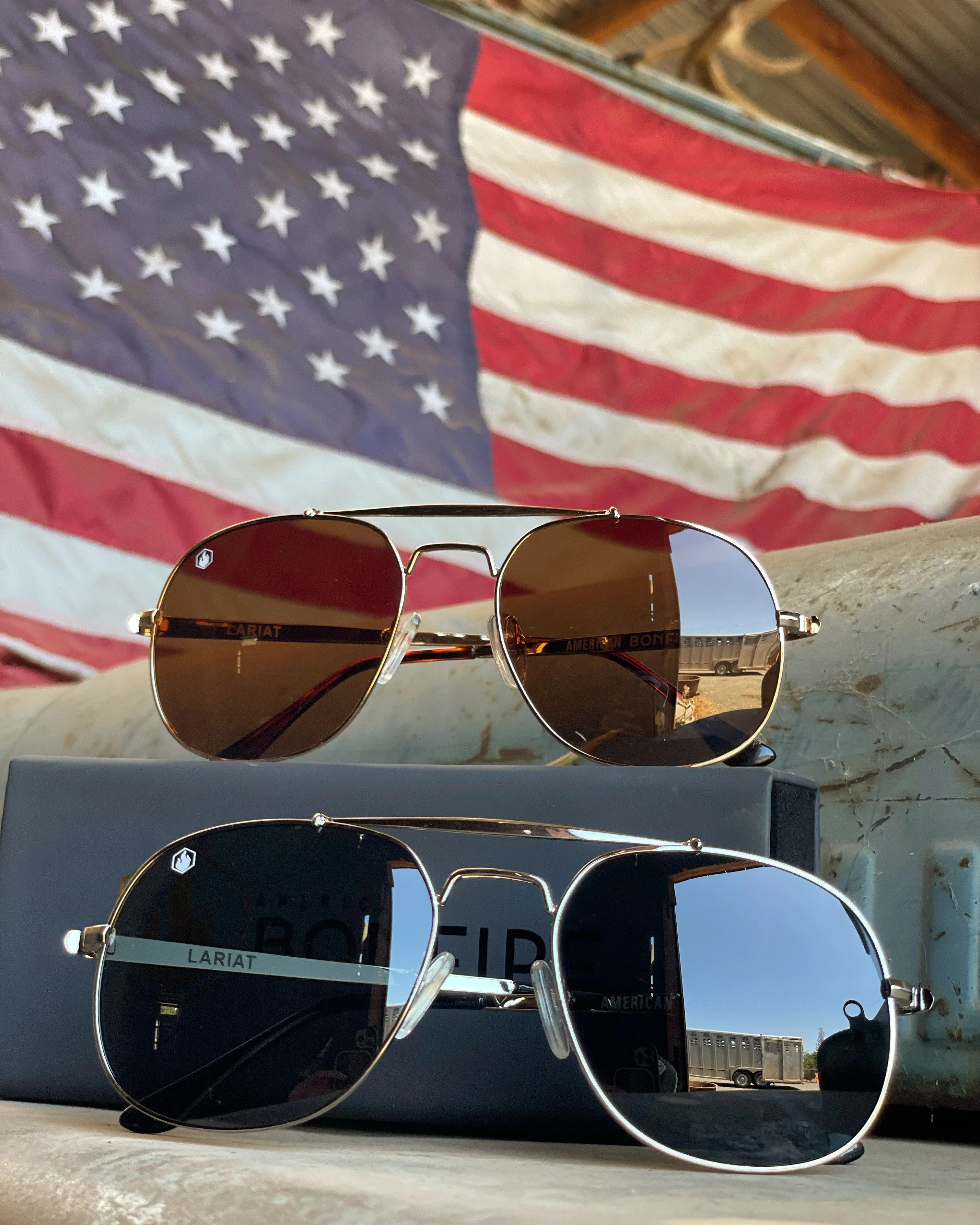 Lariat Sunglasses in Dusk by American Bonfire
