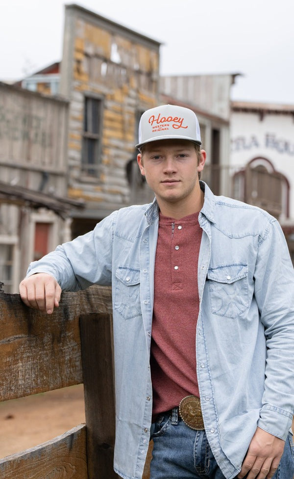 Hooey OG Hat Grey/White