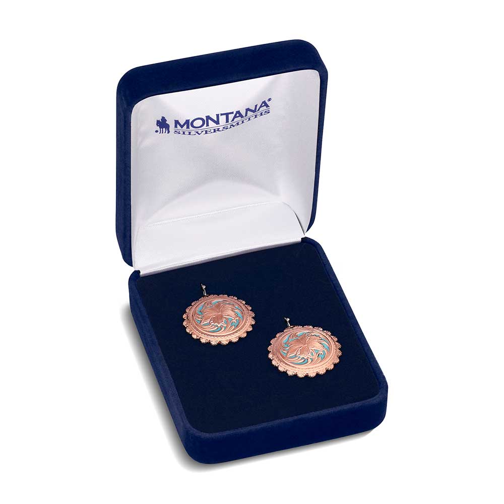 Emma's Sunlight Concho Earrings by Montana Silversmiths