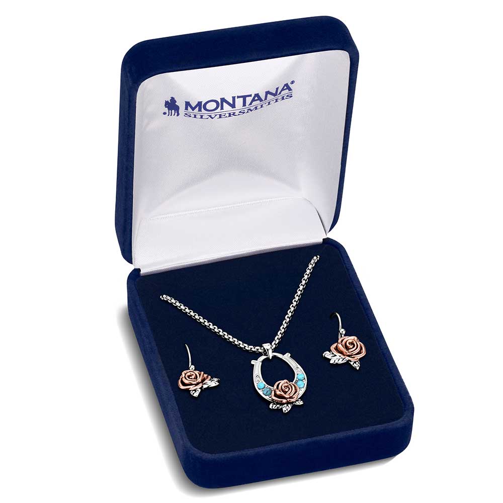 Ride for the Roses Jewelry Set by Montana Silversmiths
