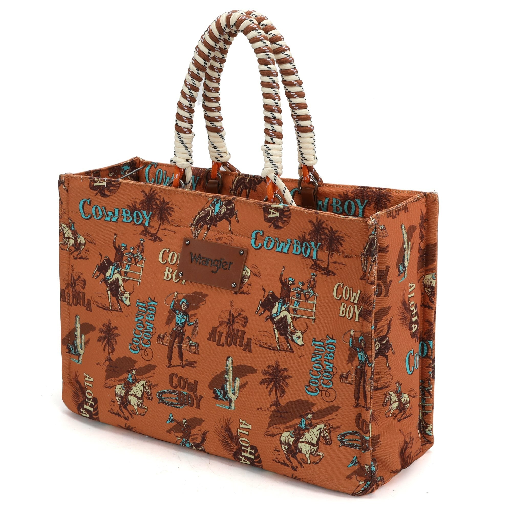 The Coconut Cowboy Wrangler Tote Purse in Brown