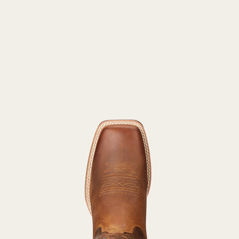 The VenTEK Ultra Western Boot in Turquoise Perfection By Ariat