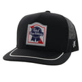 Pabst Blue Ribbon Hat by Hooey Black/White