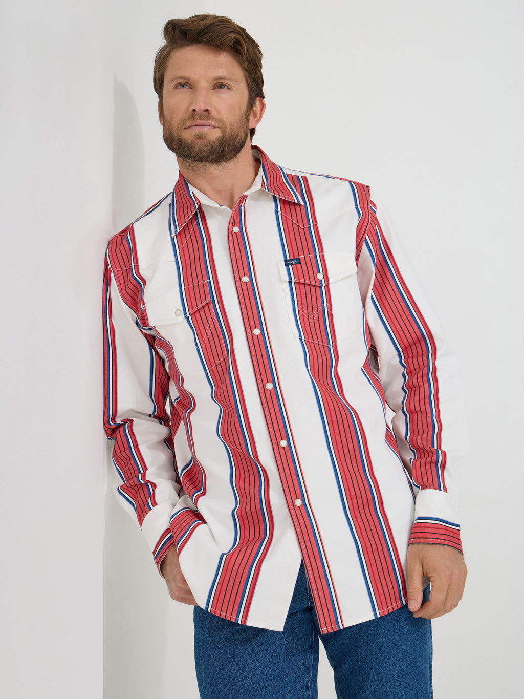 The Buds n' Suds Brushpopper Pearl Snap Shirt by Wrangler