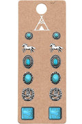 The Nanton 6 pack Earring Set