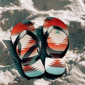 Ranchy Aztec Flip Flops