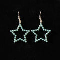 Neon Stars Turquoise Earrings