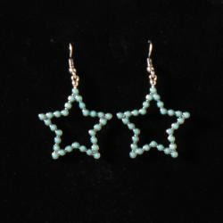 Neon Stars Turquoise Earrings
