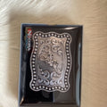 The Classic Bull Rider Belt Buckle by Nocona