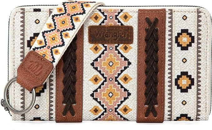 Arizona Cream Aztec Wallet by Wrangler