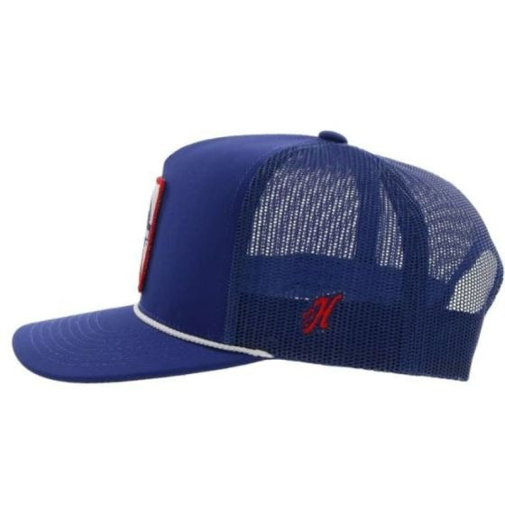 Pabst Blue Ribbon Hat by Hooey Blue/White