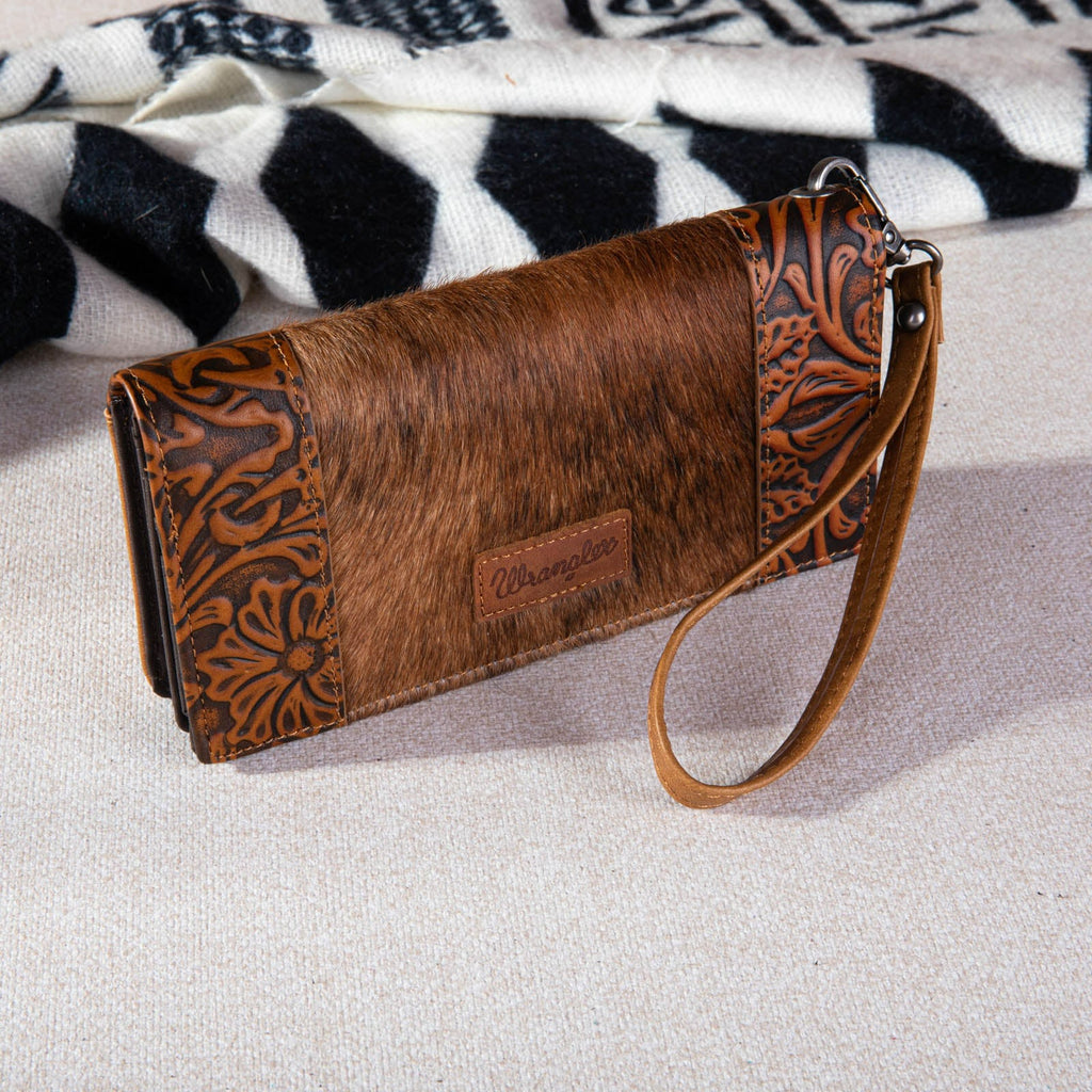 The High Brow Cat Wallet by Wrangler - Red Brindle