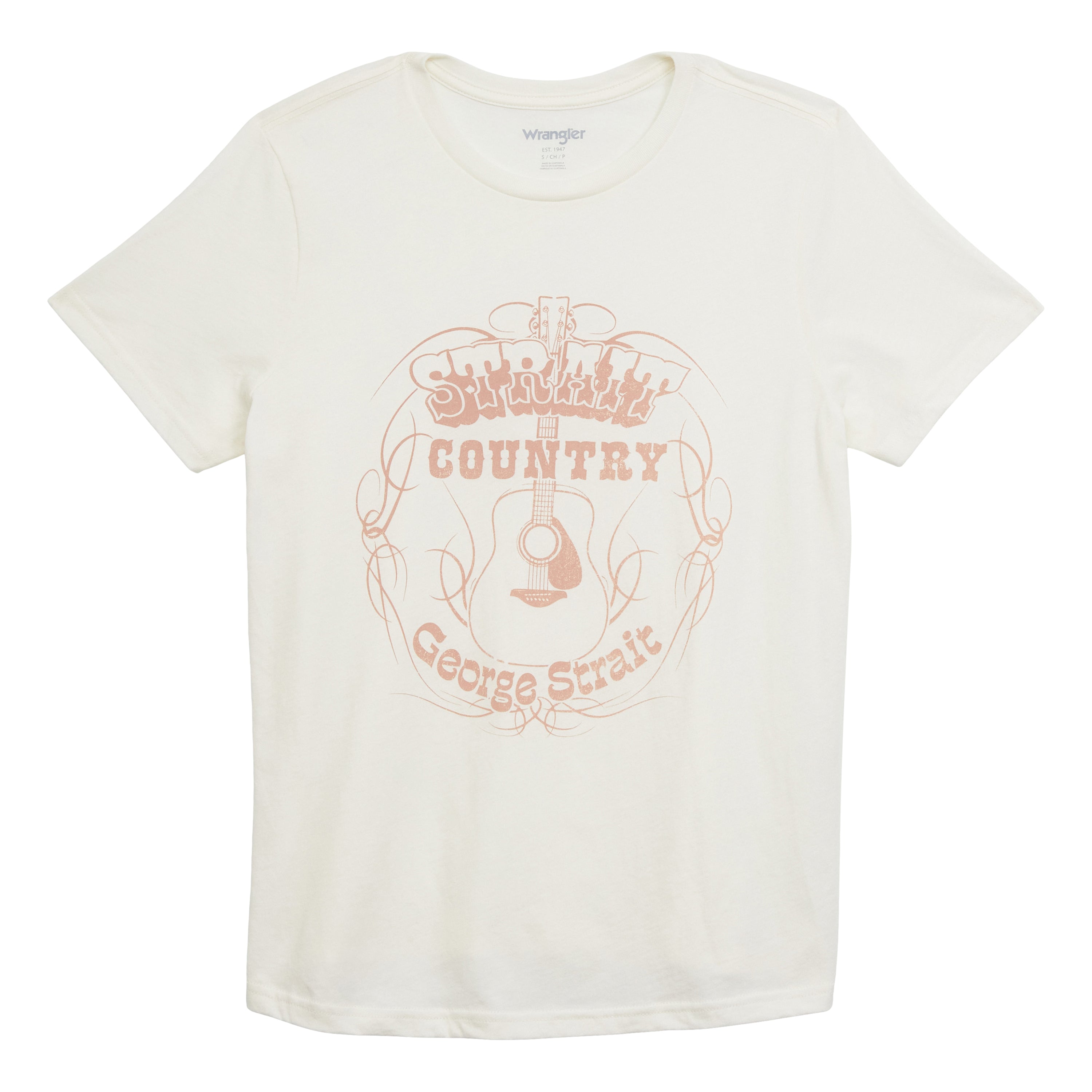 The Strait Country Tee by Wrangler in Marshmallow