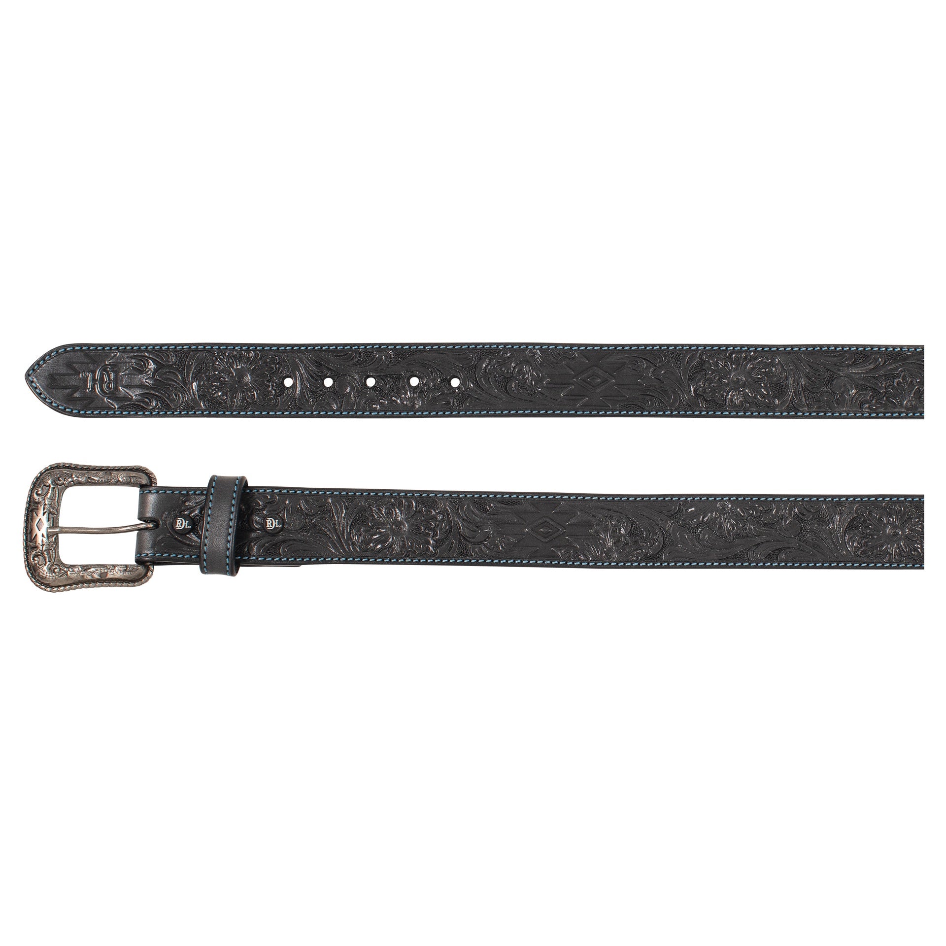 The Midnight Rider Tooled Belt by Red Dirt Hat Co.