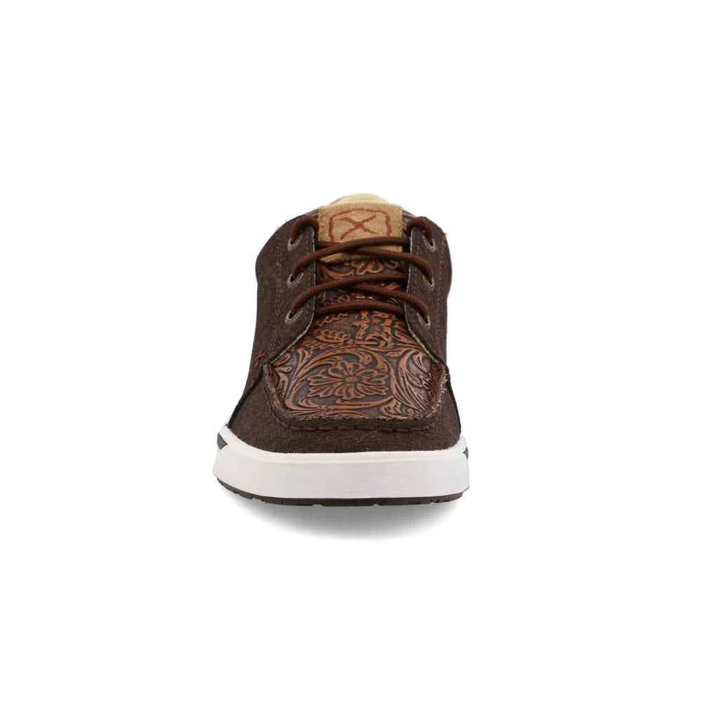 Twisted X Fancy Tooled Kicks in Saddle Brown