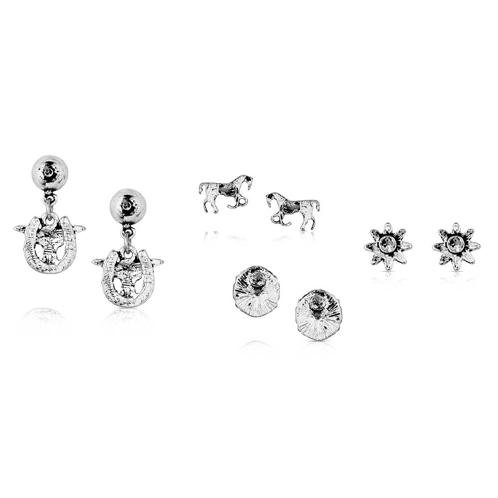 Everyday Western 4 pack Earring Set by Montana Attitude
