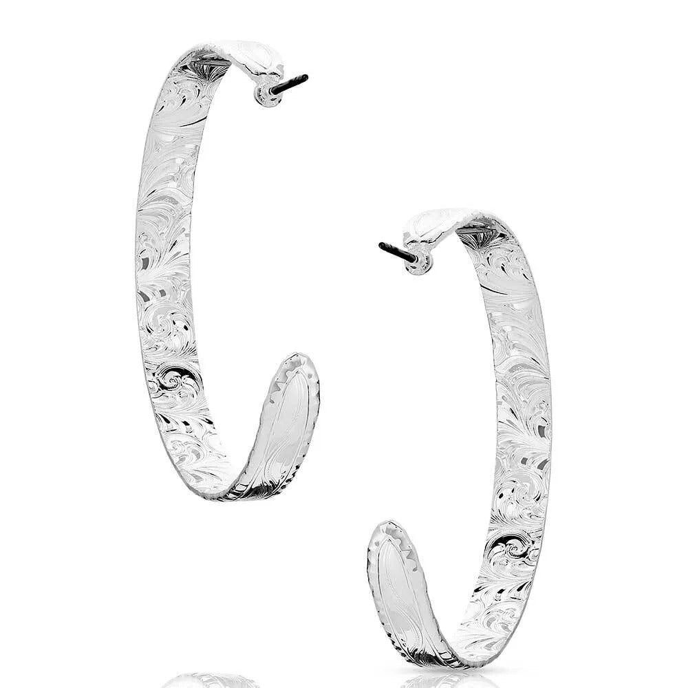 The Timeless Elegance Hoop Earrings by Montana Silversmiths