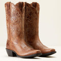 The Cassie Round Up Square Toe Women's Boot By Ariat
