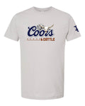 The Coors & Cattle Tee by TFP in Silver