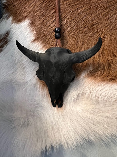 Steer Skull Car Dangle