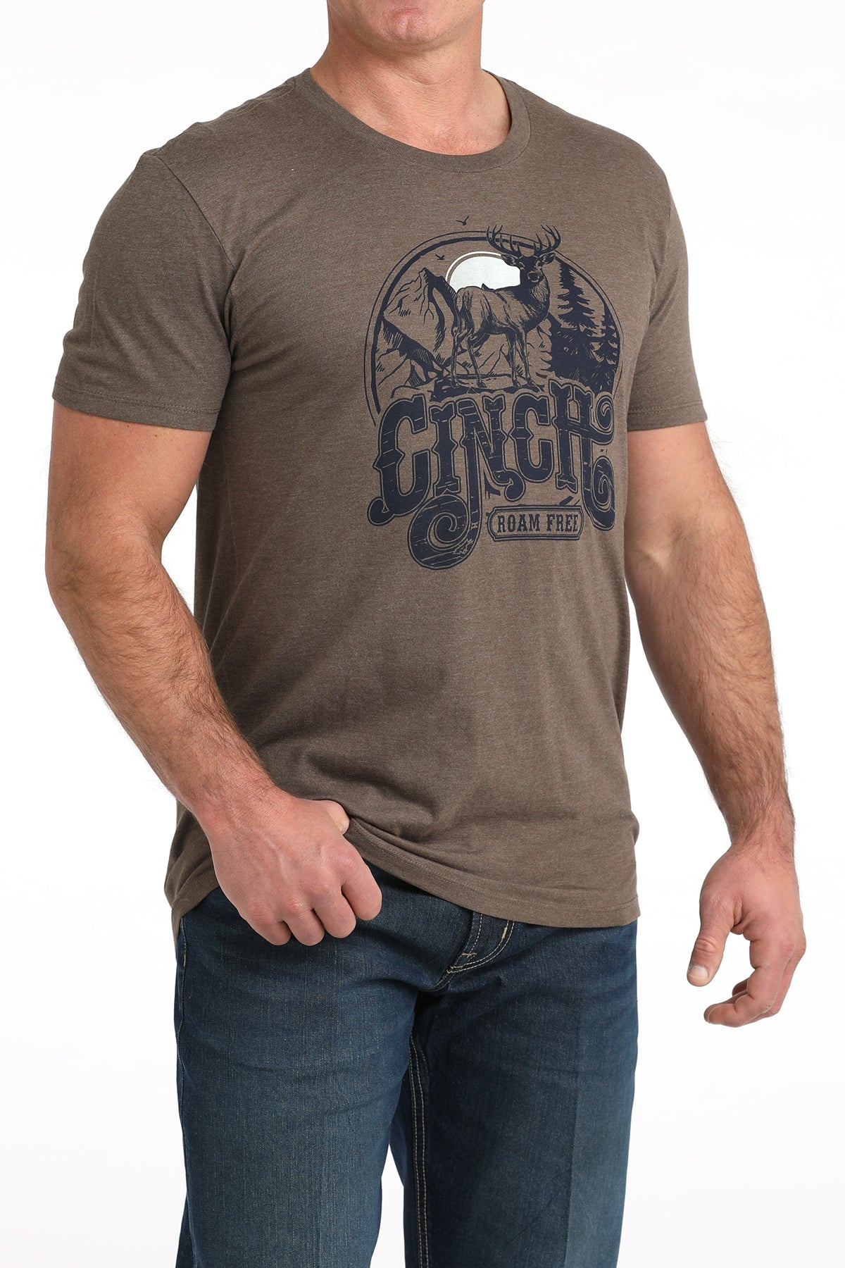 Roam Free Tee By Cinch in Brown