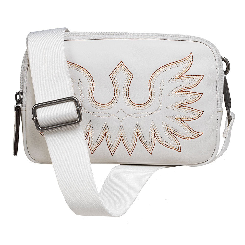 The Casanova Cowboy Belt Bag by ARIAT - Snow White