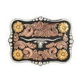 The Longhorn Blitz Belt Buckle by Nocona