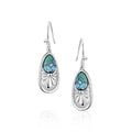 Pointed Path Turquoise Earrings by Montana Silversmiths