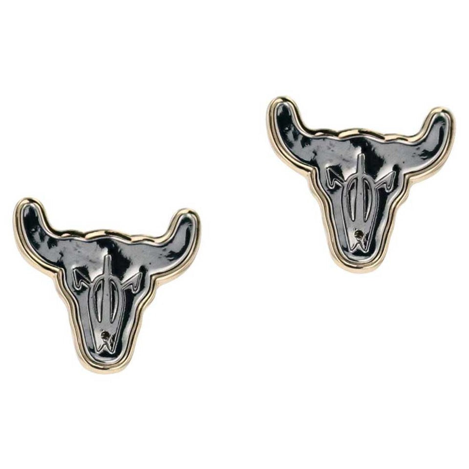 The Classy Longhorn Attitude Earrings by Montana Silversmiths