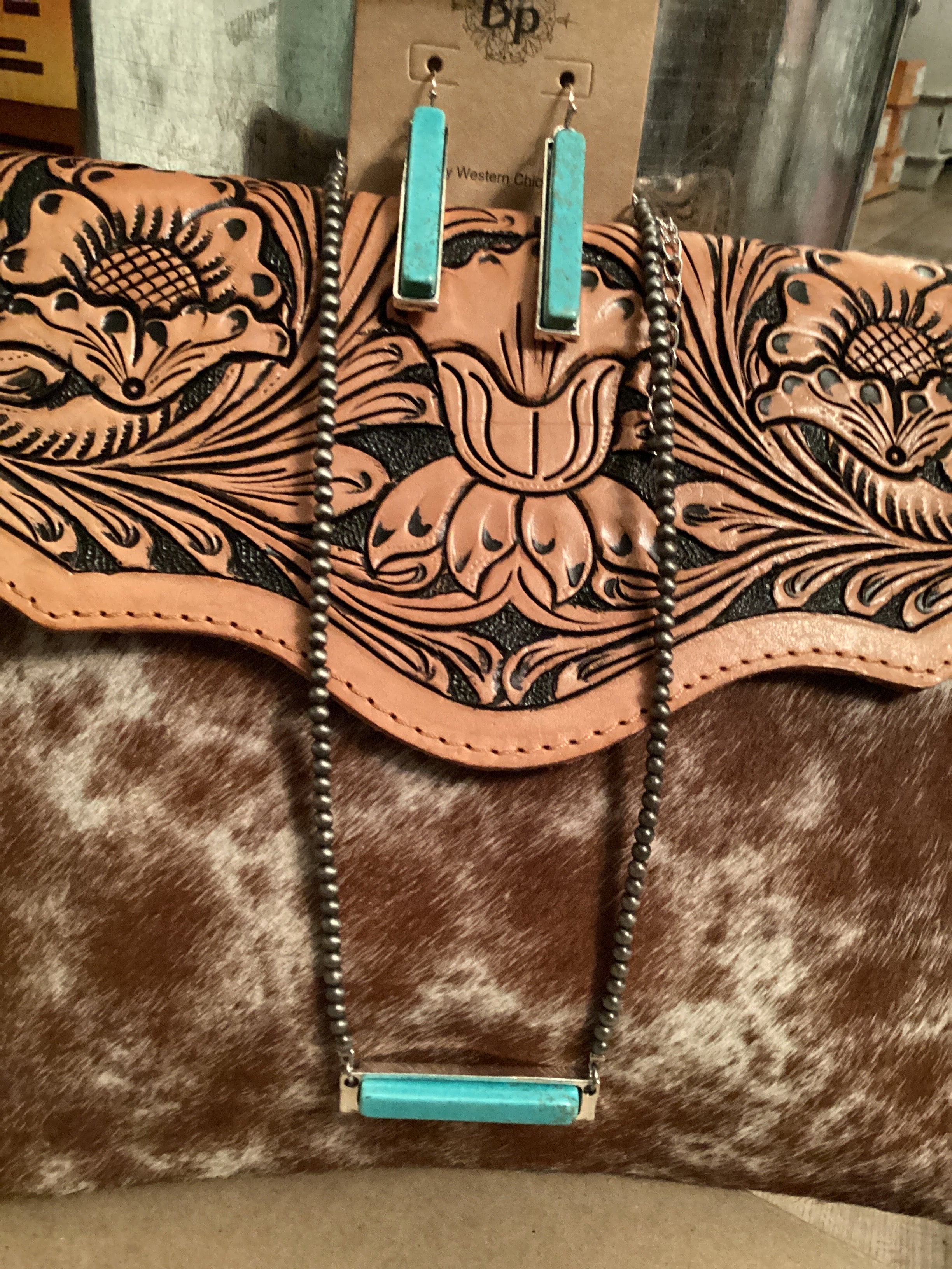 The Doc Bar Necklace & Earring Set