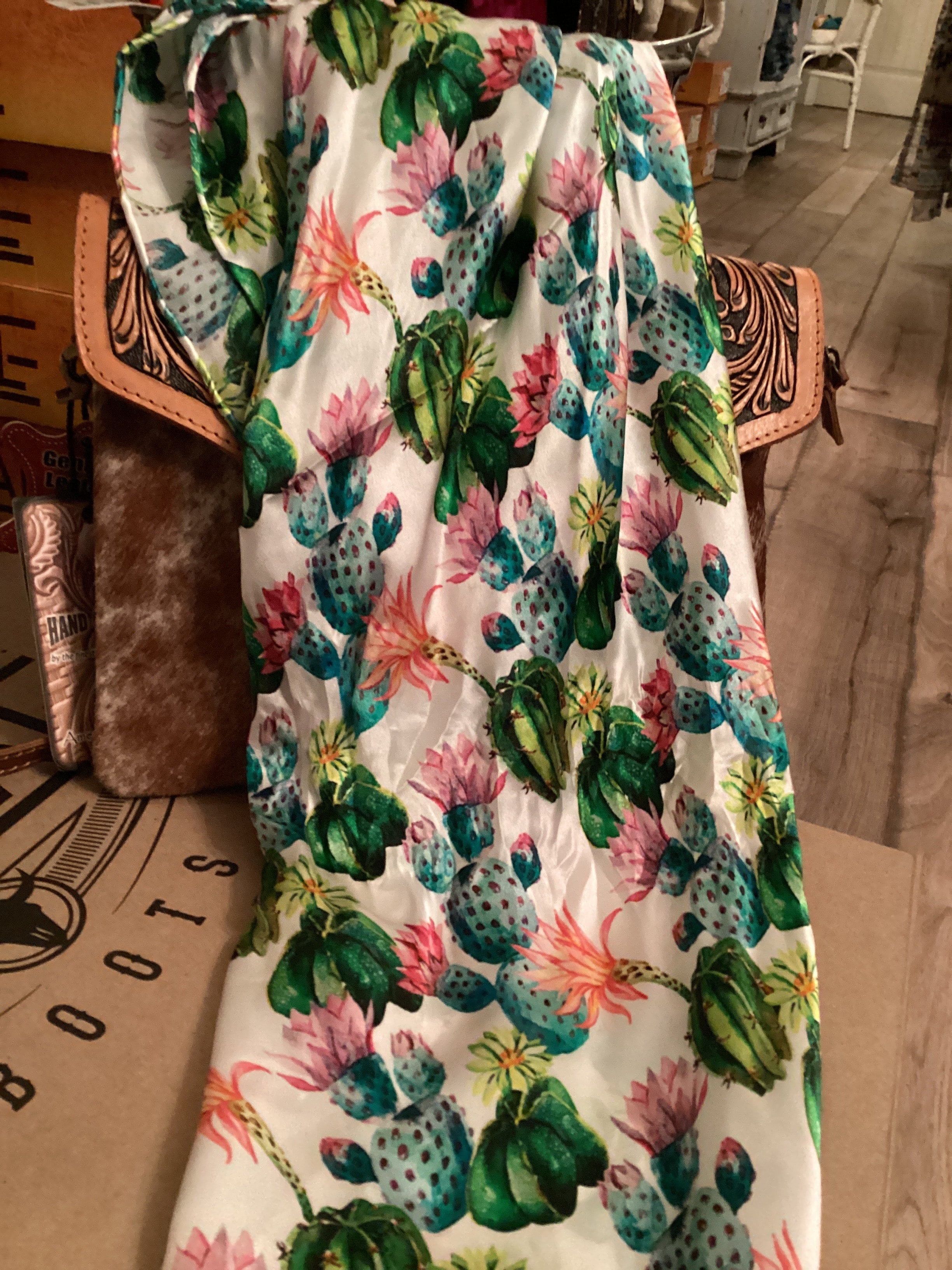 The Pretty Cactus 100% Silk Wild Rag