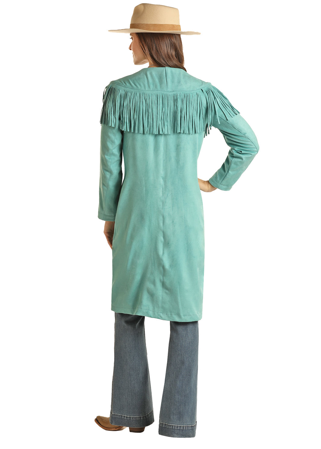 The Silver Spade Jacket by Powder River Outfitters - Turquoise